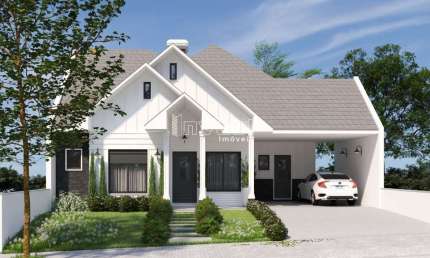Casa em construção no bairro country em Santa Cruz do Sul.