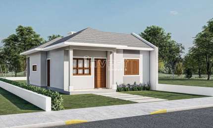 CASA DE ALVENARIA EM CONSTRUÇÃO COM 64,75M2 EM LINHA SANTA CRUZ EM SANTA CRUZ DO