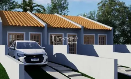GEMINADOS DE 01 DORMITÓRIO EM CONSTRUÇÃO NO LOTEAMENTO CARLOTA EM SANTA CRUZ DO