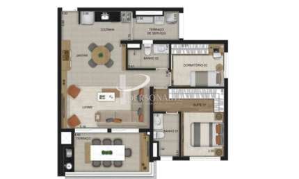 Apartamento novo, 87 m2, andar alto, varanda gourmet, 2 dormitórios, 1 suíte, 2 vagas, para venda, Quarta Parada.