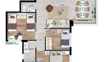 Apartamento com 3 quartos à venda na Rua Bom Sucesso, 1552, Cidade Mãe do Céu, São Paulo