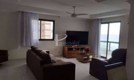 Apartamento Cobertura na Vila Tupi em Praia Grande, Frente para a Praia com 4 dormitórios, 3 vagas d