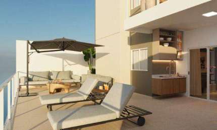 Apartamento Garden 2 quartos com suíte, área externa, espaço gourmet, 2 vagas, elevador. Localização privilegiada a 220m da UFJF no bairro São Pedro.