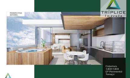 Cobertura duplex 3 quartos com suíte, varanda, terraço com jacuzzi e espaço gourmet, 3 vagas, área de lazer, localização privilegiada no Jardim Glória