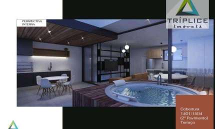 Cobertura duplex 3 quartos com suíte, varanda, terraço com espaço gourmet e jacuzzi 2 ou 3 vagas, área de lazer, localização privilegiada. Lançamento!