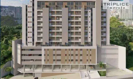 Apartamento quarto e sala com varanda e garagem em condomínio clube. Localização privilegiada próxima ao Independência Shopping e acesso fácil à UFJF.