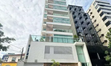 Apartamento alto padrão, 4 quartos, 2 suítes, sala 2 ambientes com varanda, ambientes planejados, 3 vagas livres. Localização privilegiada no Centro!