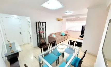 Apartamento mobiliado no boqueirão, santos/sp – 3 quartos, 1 suíte, a 3 quadras da praia