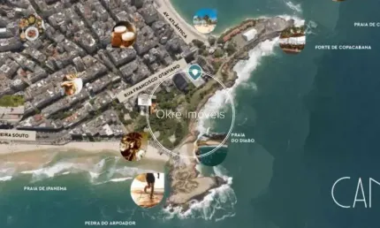 Loft com 1 quarto à venda na Rua Francisco Otaviano, Ipanema, Rio de Janeiro, 39 m2 por R$ 1.845.283