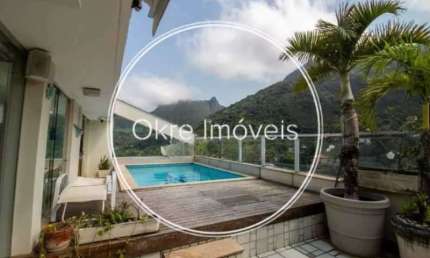 Cobertura com 5 quartos à venda na Estrada da Gávea, São Conrado, Rio de Janeiro, 440 m2 por R$ 4.500.000