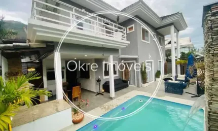 Casa em condomínio fechado com 4 quartos à venda na Rua João Marques Cadengo, Vargem Pequena, Rio de Janeiro, 280 m2 por R$ 990.000