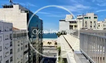 Cobertura com 4 quartos à venda na Rua Fernando Mendes, Copacabana, Rio de Janeiro, 230 m2 por R$ 2.800.000