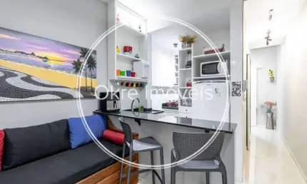 Kitnet / stúdio à venda na rua rodolfo dantas, copacabana, rio de janeiro, 40 m2 por r$ 630.000