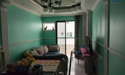 Apartamento para venda em praia grande, ocian, 2 dormitórios, 1 suíte, 2 banheiros, 1 vaga