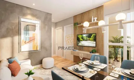 Apartamento com 2 dormitórios à venda, 44 m² por R$ 253.826,10 - Campo Largo da Roseira - São José dos Pinhais/PR