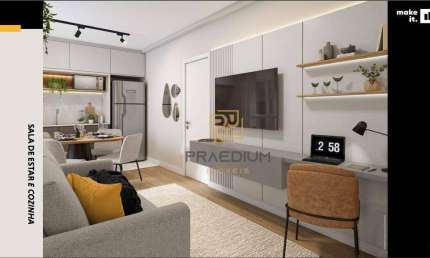 Apartamento Garden com 2 dormitórios à venda, 44 m² por R$ 307.388,67 - Jardim Amélia - Pinhais/PR