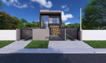 Sobrado com 3 dormitórios à venda, 107 m² por R$ 799.000 - Xaxim - Curitiba/PR