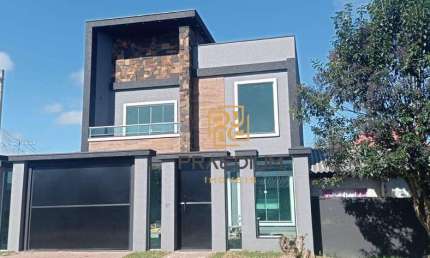 Sobrado com 3 dormitórios à venda, 100 m² por R$ 449.954 - Guatupê - São José dos Pinhais/PR
