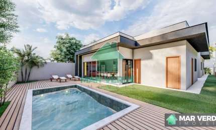 Casa Espetacular Térrea 3 Suítes com Piscina em Condomínio Fechado