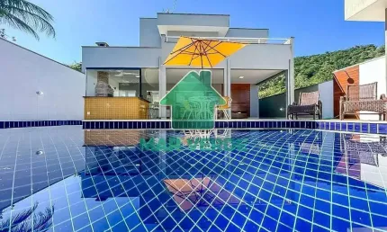 Sobrado alto padrão no condomínio mar verde i – praia da mococa, caraguatatuba/sp