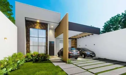 Casa arquitetura moderna 3 dorm praia massaguaçu oportunidade