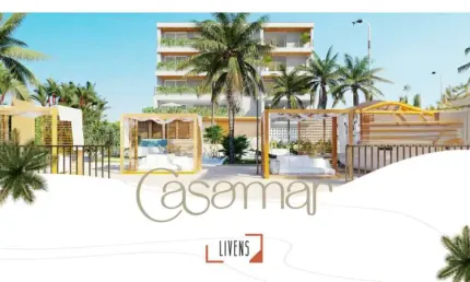 Empreendimento casamar localizado no bairro de armação de frente para o mar.