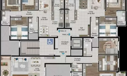 Apartamento com 3 quartos à venda no Rio Branco, Caxias do Sul , 82 m2 por R$ 579.000