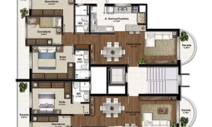 Apartamento com 2 quartos à venda no São José, Caxias do Sul , 98 m2 por R$ 730.000