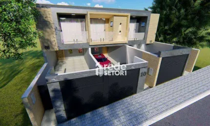 Casa com 3 quarrtos à venda, 118 m² por R$ 590.000 - Recanto da Mata - Juiz de Fora/MG