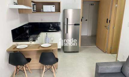 Apartamento com 1 quarto, 35 m² - venda por R$ 329.000 ou aluguel por R$ 2.545/mês - Centro - Juiz de Fora/MG