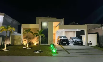 Casa Plana para Venda em Rio das Ostras, Alphaville, 3 dormitórios, 3 suítes, 4 banheiros, 2 vagas
