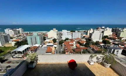Cobertura para locação em macaé, praia do pecado, 4 dormitórios, 2 suítes, 3 banheiros, 1 vaga