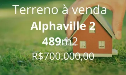Terreno à venda, condomínio alphaville 1 - uberlândia/mg