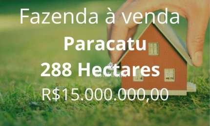 Fazenda à venda, 2880000 m² por R$ 15.000.000,00 - Zona Rural - Paracatu/MG