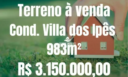 Terreno à venda no condomínio villa dos ipês - uberlândia/mg