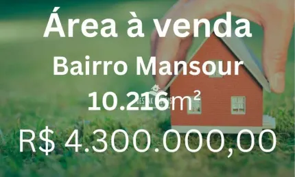Área à venda, 10216 m² por r$ 4.300.000,00 - mansour - uberlândia/mg