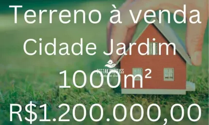 Terreno à venda, 1000 m² por r$ 1.200.000,00 - cidade jardim - uberlândia/mg