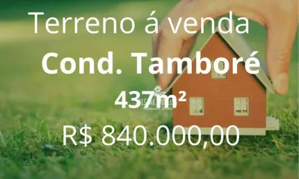 Terreno à venda, no condomínio tamboré uberlândia - gávea - uberlândia/mg