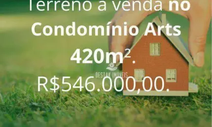 Terreno em condomínio fechado à venda no Jardim Botânico, Uberlândia 