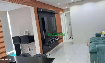 Apartamento com 2 dormitórios à venda, 55 m² por r$ 360.000,00 - vila são rafael - guarulhos/sp