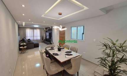 Sobrado com 3 dorms, 3 vagas, piscina, à venda, 122 m² por R$ 1.150.000 - Santa Mena - Guarulhos/SP