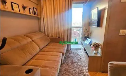 Apartamento com 2 dormitórios à venda, 53 m² por r$ 377.000,00 - ponte grande - guarulhos/sp