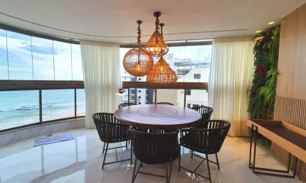Apartamento á venda em guarapari es decorado e alto padrão com vista par o mar e área de lazer residencial aída paiva e composto de 3 quartos sendo 1