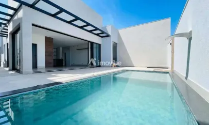 Casa alto padrão para venda, 369,00 m² área total, 243,00 m² área construída, Condomínio Pau Brasil - Americana-SP.