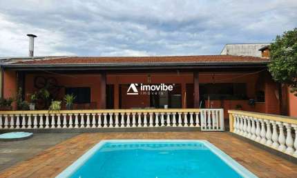 Casa com piscina à venda, 03 dormitórios, sendo 02 suítes no Santo Antônio - Ameircana - SP