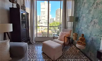 Imóvel vintage de 90m² 2 quartos, 1 suíte, 1 vaga em Higienópolis.