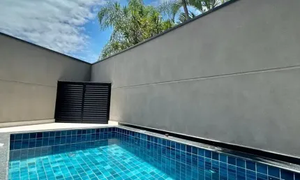 Excelente sobrado novo com piscina no Jardim São Paulo, 3 suítes, 3 vagas
