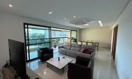 Apartamento de 130 m² com 3 suítes, varanda gourmet, alphaville 1