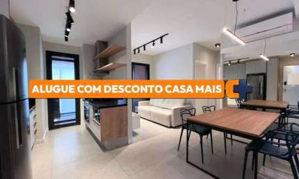 Apartamento para Locação em São Paulo, Pinheiros, 2 dormitórios, 1 suíte, 2 banheiros, 1 vaga