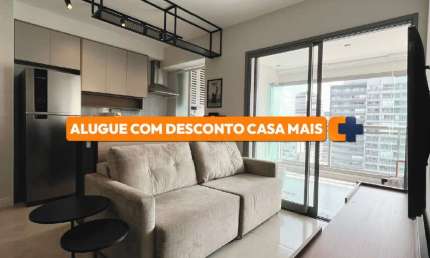 Apartamento para Locação em São Paulo, Pinheiros, 2 dormitórios, 1 suíte, 2 banheiros, 1 vaga